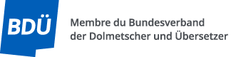 Membre BDÜ (association allemande des traduct